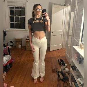 We The Free White Flare Jeans